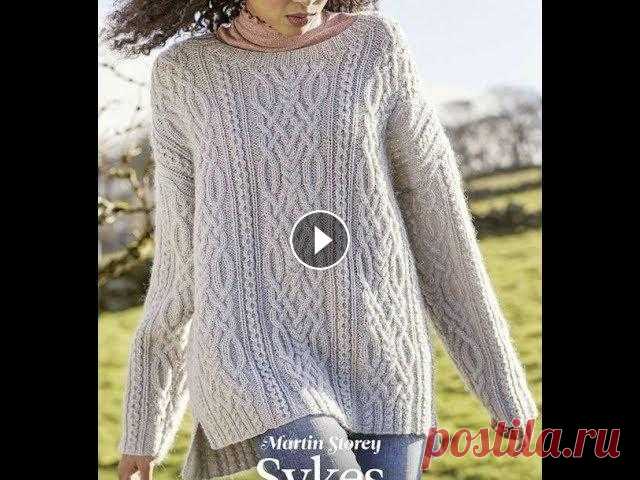 Женский Пуловер Спицами с Рукавами - 2019 / Women's Pullover with Sleeves Женский Пуловер Спицами с Рукавами - 2019 / Women's Pullover with Sleeves...