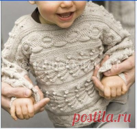 Кофта разными узорами | Вязание для детей | Вязание спицами и крючком. Схемы вязания.