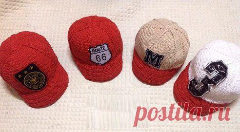 Кепка для мальчика вязаная крючком. Схема на сайте http://labhousehold.com/ru/cap-for-boy.html