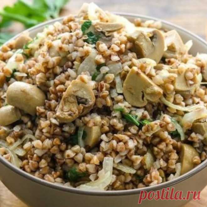 Грeчнeвая каша с грибами | Самые вкусные кулинарные рецепты
