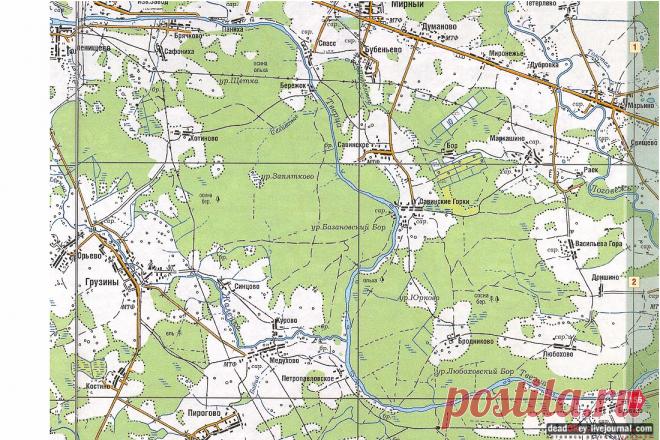 Карта.  2007 год   |  Усадьба ЗНАМЕНСКОЕ-РАЕК, Тверская область, Торжокский район - Летопись Русской Усадьбы