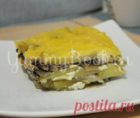 Картофель с грибами под сыром - пошаговый рецепт с фото