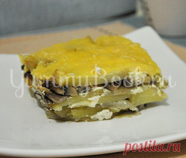 Картофель с грибами под сыром - пошаговый рецепт с фото