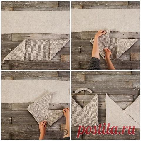 Простая, но оригинальная сумка (Вязание спицами) — Журнал Вдохновение Рукодельницы