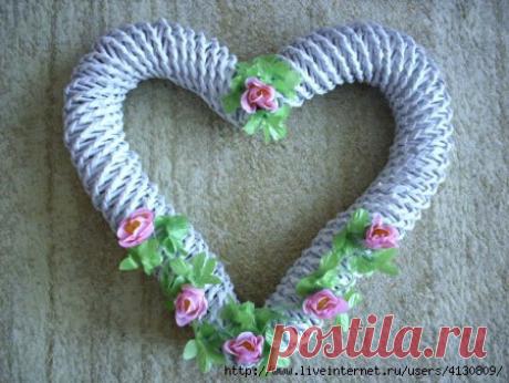 Спиральное плетение. Два венка из газет. Мастер-класс. Видео