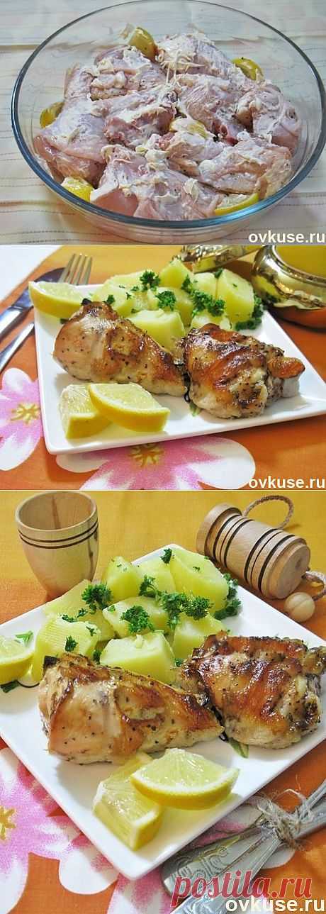 Курица, запеченная с лимоном - Простые рецепты Овкусе.ру