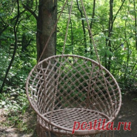 Плетем круглое кресло-гамак своими руками