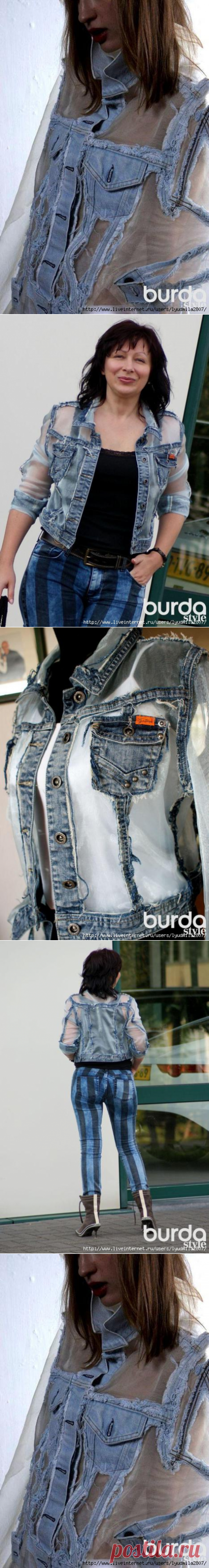 Denim без правил. Переделка джинсовой куртки