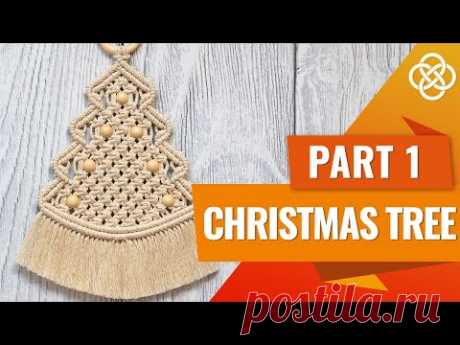Macrame Christmas Tree Wall Hanging Part 1 | Macrame diy | | Macrame Christmas tree tutorial - YouTube