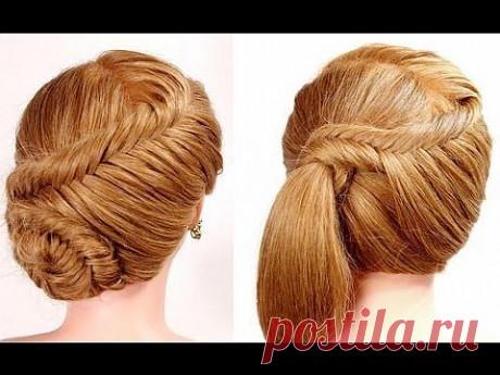 ▶ 2 прически на каждый день. Плетение &quot;рыбий хвост&quot;. YouTube