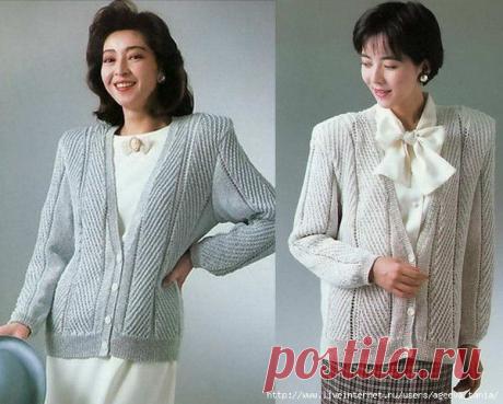 Жакет спицами.