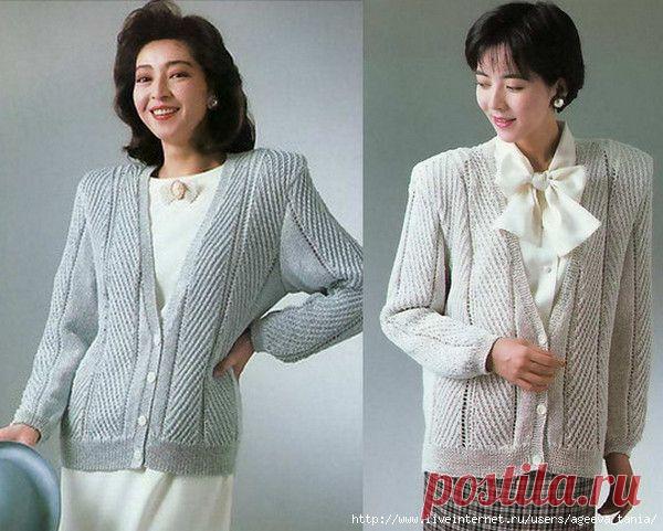 Жакет спицами.