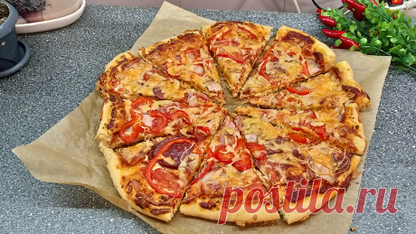Пиццу после этого рецепта больше не заказываем! Сочная вкусная пицца на вкусном тесте! | Мамина Кухня у Алины | Дзен