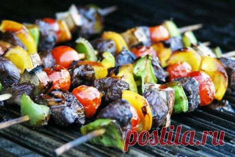 Овощной шашлык — Домашняя кулинария