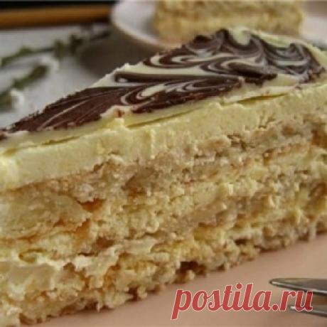 Очень вкусное ореховое пирожное «Гармония» с масляно-заварным кремом на желтках
