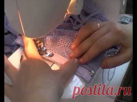 Вшивание молнии на швейной машине. https://vyzanie.com/i - YouTube