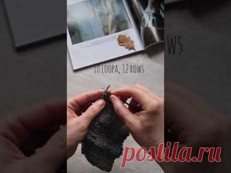 Новика Нового Года🧶♥️секционные треугольники жемчужной резинкой🧶♥️knitting pattern.