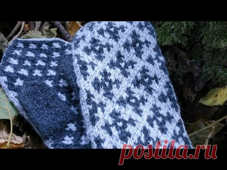 Давайте свяжем варежки жаккардом 🧶