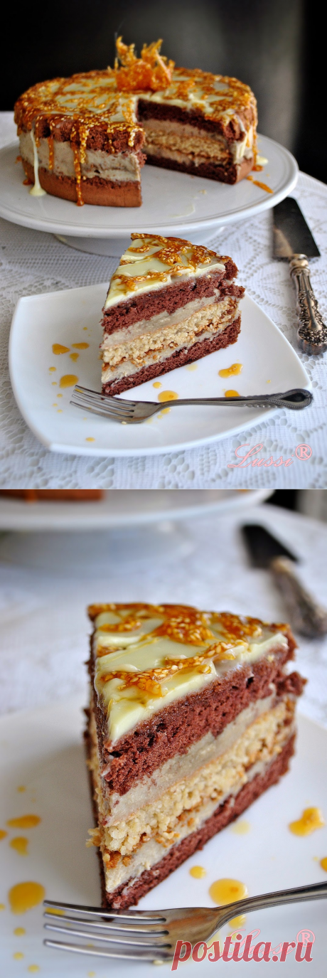 Една по-различна торта:  Торта с халва / Halva Cake Recipe