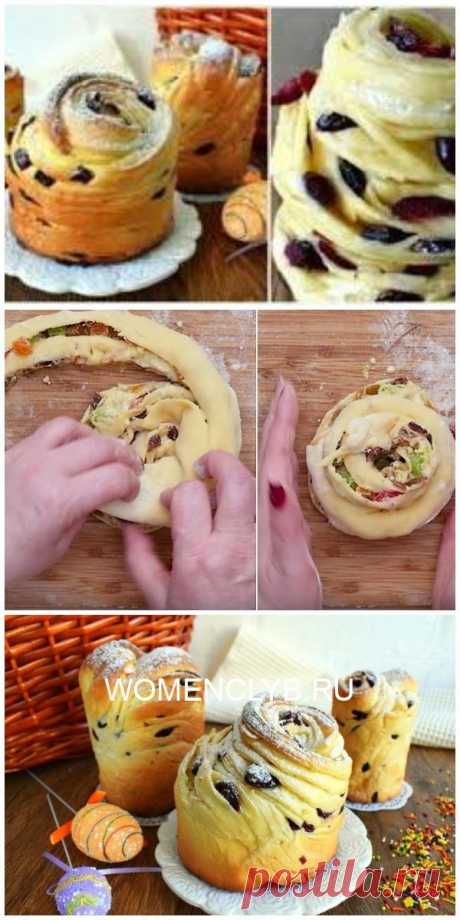 Пасхальный Кулич с изюмом “Краффин” - WOMENCLYB