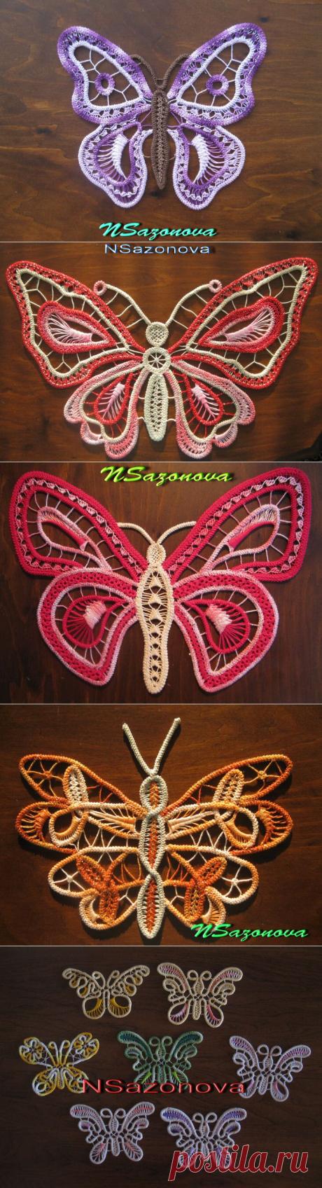 crafts home decor: round dance of butterflies pictures, free crochet pattern - crafts ideas - crafts for kids
