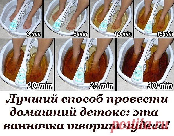 Ванночка для ног не только снимет мышечное напряжение и отечность, это еще и прекрасный способ оздоровить всё тело! Ванночка для ног не только снимет мышечное напряжение и отечность, это еще и прекрасный способ оздоровить всё тело!
Через кожу стоп можно очистить организм от токсинов в домашних условиях. Проще способа не существует, и он на удивление эффективен. Я провожу эту процедуру дважды в неделю: избавилась от скачков давления, улучшила состояние кожи, стала легко зас...