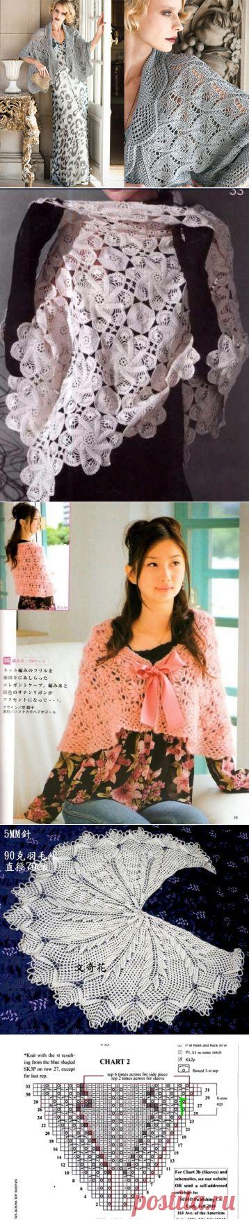АЖУРНАЯ НАКИДКА. | Варварушка-Рукодельница