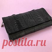 Сумки и аксессуары ручной работы. Ярмарка Мастеров - ручная работа Кошелек из кожи лап страуса. Handmade.