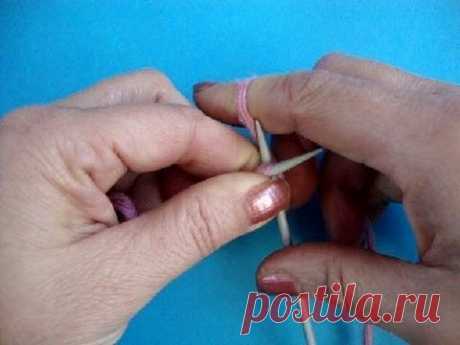 Нестандартный английский метод Урок 31 Вязание спицами Knitting lesson for beginners