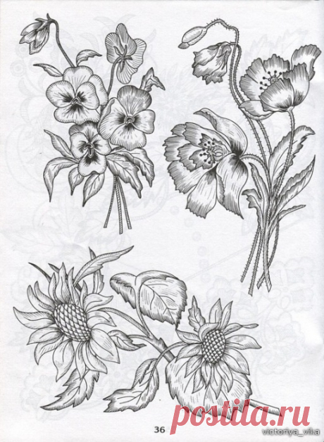 (9) Gallery.ru / Фото #75 - книга по вышивке гладью+рисунки - Vladikana