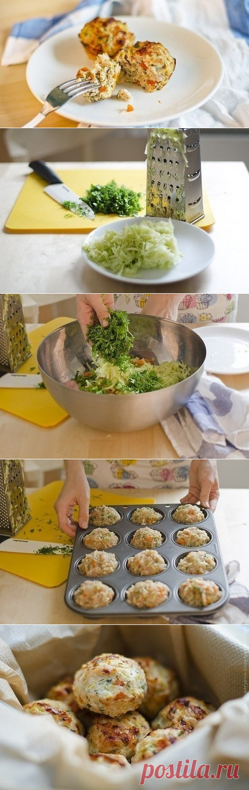 Как приготовить овощные маффины с курицей - рецепт, ингридиенты и фотографии