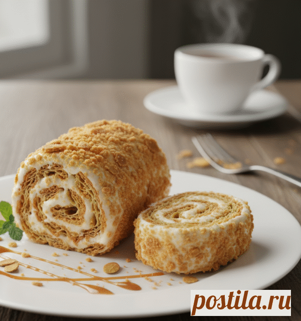 Торт «Слоеное полено» | Гурманчик - вкусные рецепты для всех