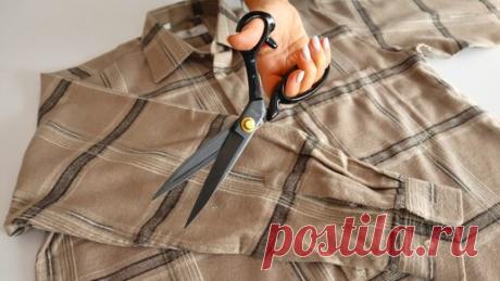 Подсмотрела, как азиатки отрезают манжеты, воротники и пуговицы от старых рубашек и тоже так сделала. Получилась новая уникальная вещь | Шебби-Шик | Дзен