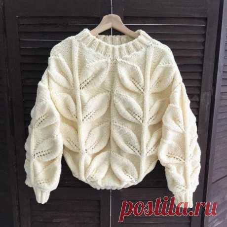 Свитер спицами