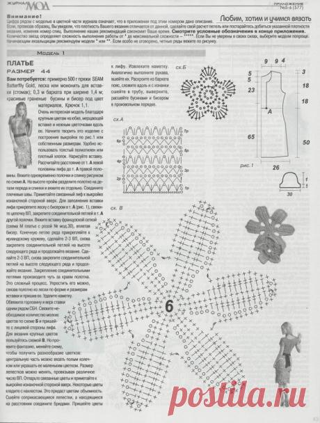 Вязание крючком платья схемы. Вязание платья для лета | Лаборатория домашнего хозяйства