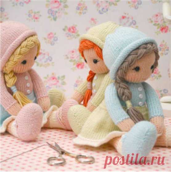 Вязаные куклы спицами Dolls