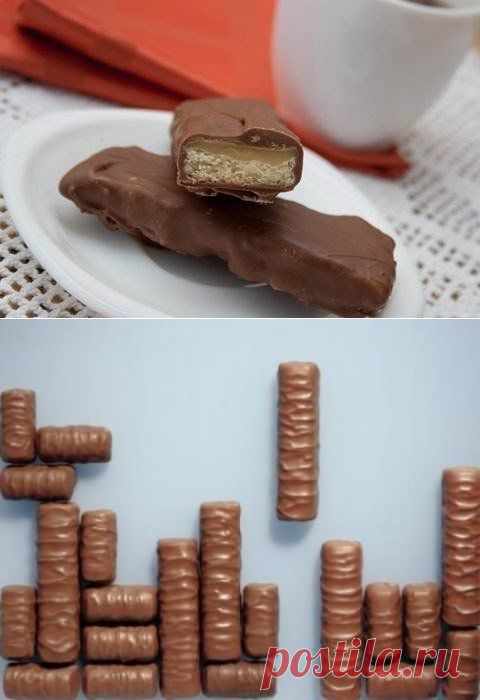 Шоколадка твикс — рецепт с фото