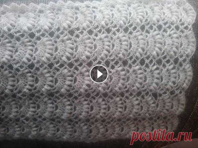Палантин из мохеровой пряжи крючком / How crochet a scarf Из двух моточков мохера (80 грамм) получилась очень красивая вещь. Замечательный подарок. Узор в копилку. Ссылка на обзор пряжи: Ссылка на пряжу: Ссыл...