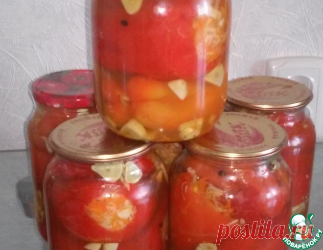 Маринованный перец с капустой – кулинарный рецепт