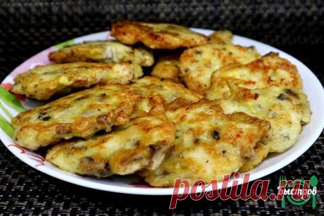 Оладьи из курицы и шампиньонов