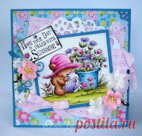 Поливает цветы на Мони для LOTV | KARTKI OKOLICZNOŚCIOWE | Пинта ...