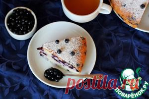 на кефире с черникой - кулинарный рецепт