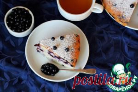 на кефире с черникой - кулинарный рецепт