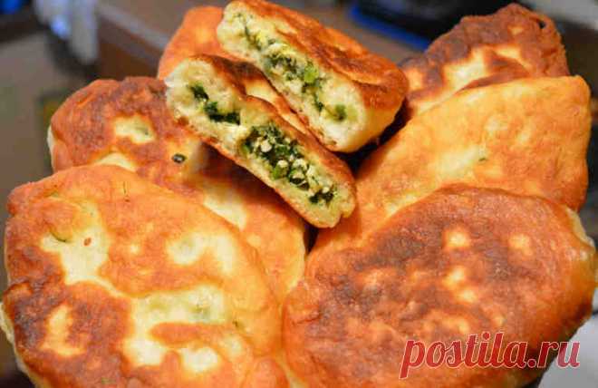 Как приготовить очень вкусные жареные пирожки с яйцом и зеленым луком