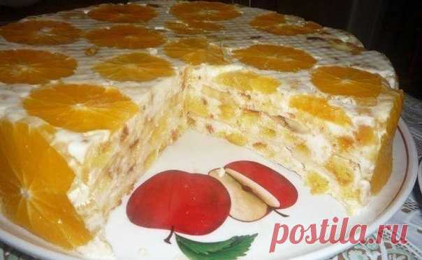 Торт Фруктовая нежность - для зимнего настроения