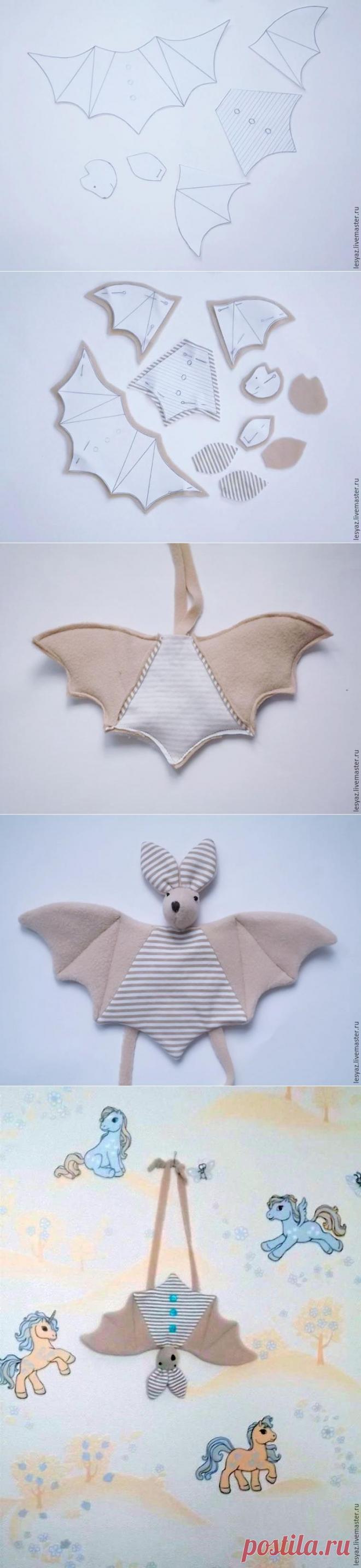 Готовимся к Хэллоуину: шьем летучую мышь