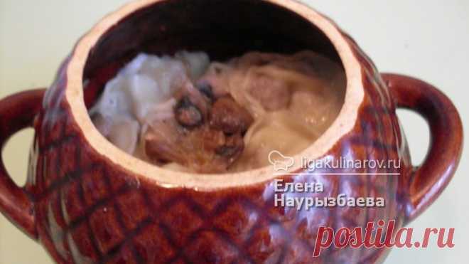 Пельмени с грибами в горшочке – рецепт с фото от Лиги Кулинаров, пошаговый рецепт