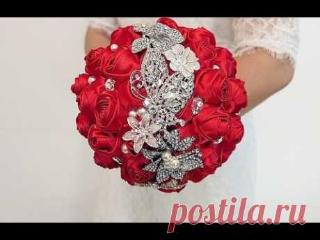 #1 DIY How to make your own wedding bridal brooch bouquet