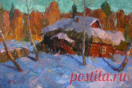 Контрасты марта. Картины художника. Трофимов Олег Михайлович. Художники. Картины, картинная галерея, продажа картин