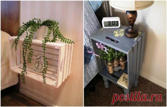 12 идей прикроватных тумбочек своими руками